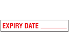 Expiry date stock rack label.