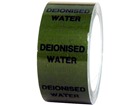 De-ionised water pipeline identification tape.