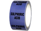 Sulphuric acid pipeline identification tape.