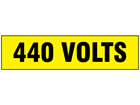 440 Volts label