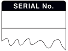 Serial number cable wrap label