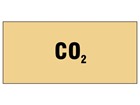 CO2 pipeline identification tape.
