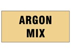 Argon mix pipeline identification tape.