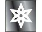 Snowflake window safety decal