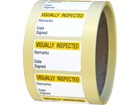 Visually inspected quality assurance label