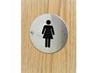 Ladies symbol door sign.