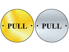 Pull symbol door sign.