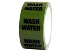 Wash water pipeline identification tape.