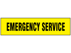 Emergency Service label