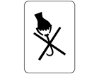 Use no hooks packaging symbol label