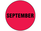 September inventory date label