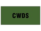 CWDS pipeline identification tape.