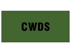 CWDS pipeline identification tape.