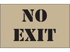 No exit heavy duty stencil