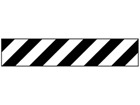 Black and white striped flagging tape