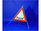 Flood roll up road sign