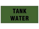 Tank water pipeline identification tape.