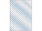 Clear polyester laser labels, 15mm diameter