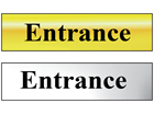 Entrance metal doorplate