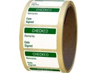 Checked quality assurance label