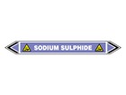 Sodium sulphide flow marker label.