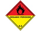Organic peroxide, class 5.2, hazard diamond label