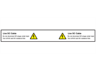 Live DC cable PV hazard label