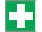 First aid symbol safety sign.