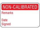Non-calibrated quality assurance label