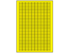 Yellow polyester laser labels, 8mm x 18mm