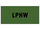 LPHW pipeline identification tape.
