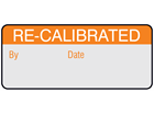 Re-Calibrated aluminium foil labels.