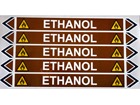 Ethanol flow marker label.