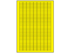 Yellow polyester laser labels, 8mm x 20mm