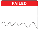 Failed cable wrap label