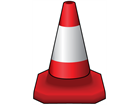 Parking or traffic control cone, 460mm high