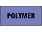 Polymer pipeline identification tape.