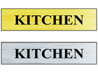 Kitchen public area sign