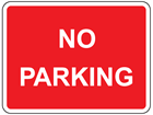 No parking sign