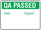 Jumbo QA Passed label - 250 pack