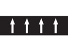 Flow indication tape for effluent