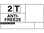 Hazchem tanker low or non hazard warning plate