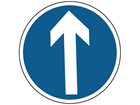 Ahead only sign