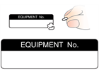 Equipment number label