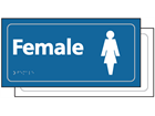 Female toilet sign.