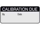 Calibration due aluminium foil labels.