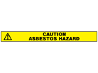 Caution asbestos hazard barrier tape