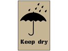 Keep dry stencil