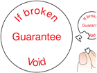 If broken guarantee void label