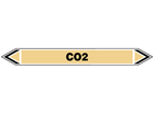 CO2 flow marker label.